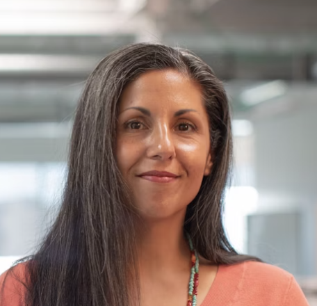 Woman smiling in office setting